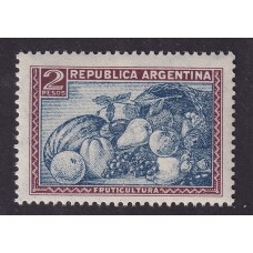 ARGENTINA 1935 GJ 762 PAPEL RAYADO VERTICAL ESTAMPILLA NUEVA MINT U$ 6,50